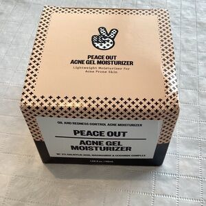 ✌🏽Peace Out Acne Gel Moisturizer NEW New in Box Blemish Treatment